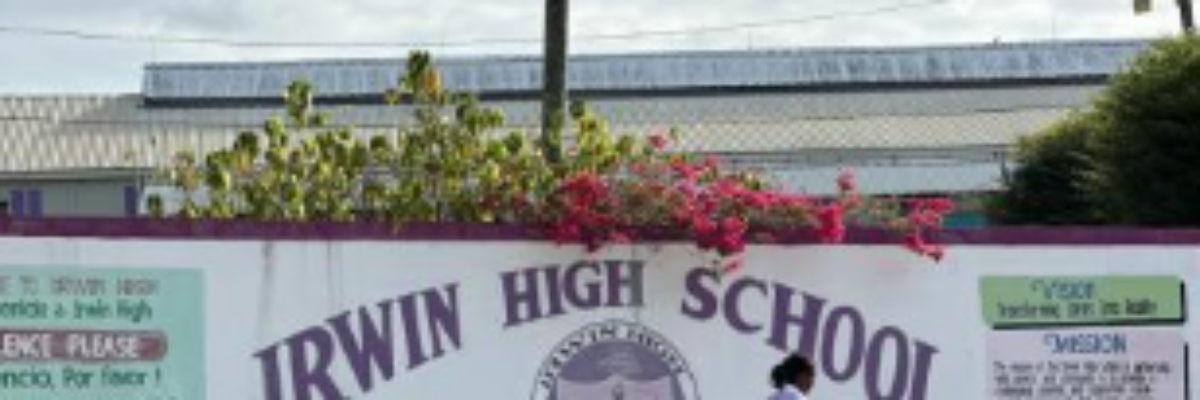 Irwin High School student dies from injuries sustained in a motor vehicle crash yesterday