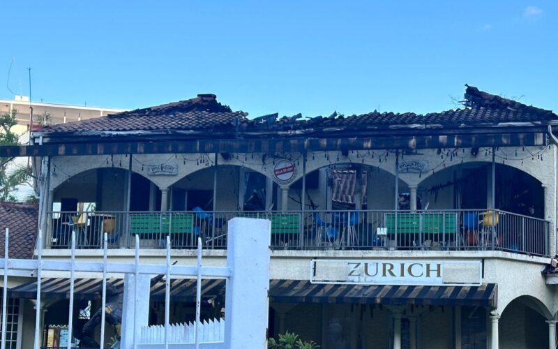 Section of Usain Bolt’s Tracks and Records in Montego Bay damaged by fire