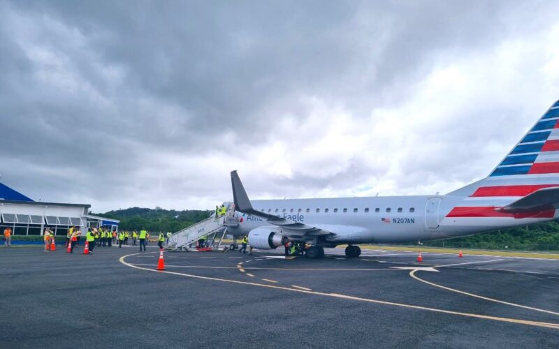 American Airlines conducts successful proving flight ahead of the start of service to Ian Fleming, next month