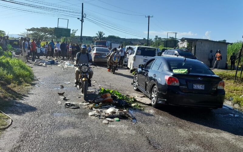Taxi operators in Westmoreland protest over poor road conditions
