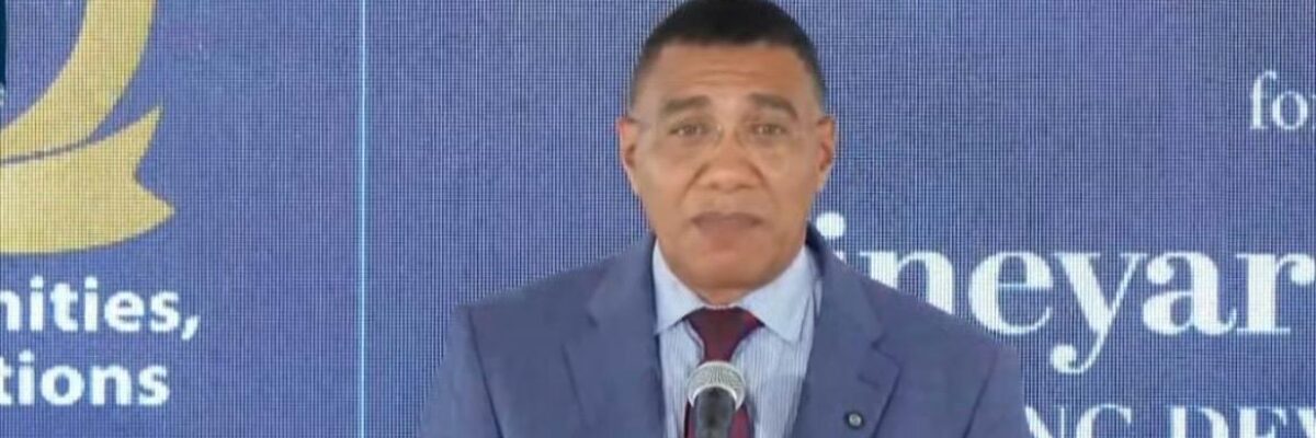 PM Holness says every Jamaican must be invested in reduction of murder rate