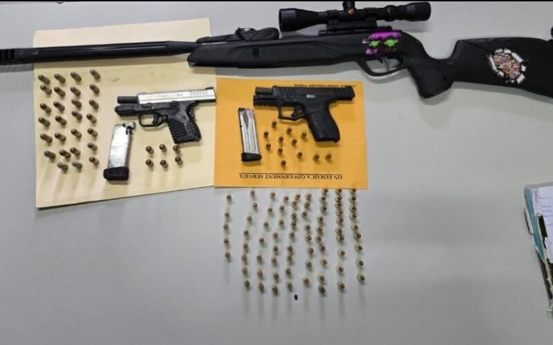 Four arrested in relation to gun seizure in Parry Town Ocho Rios, St. Ann