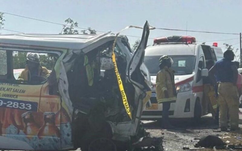 Six people killed and two injured in Trelawny crash