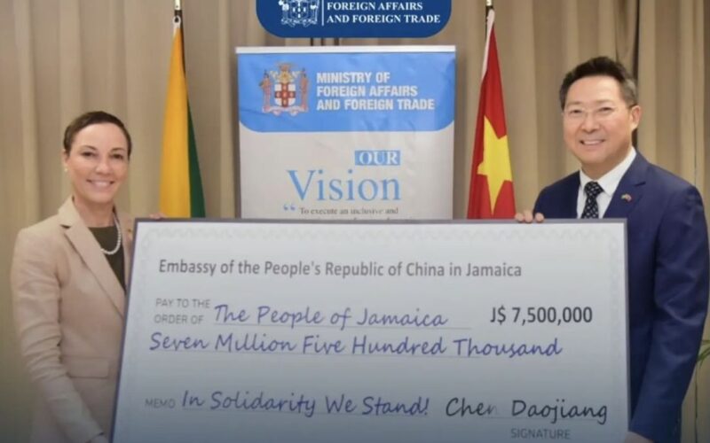 China donates over (JM) $7m towards Jamaica’s Hurricane Beryl recovery efforts