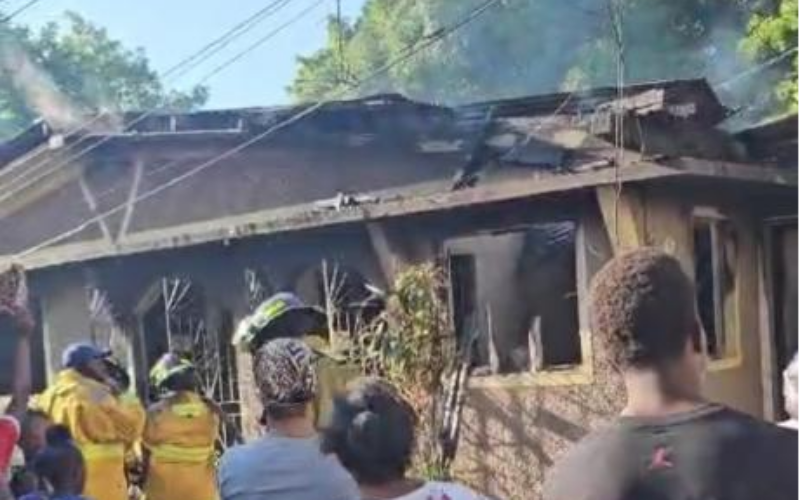 5 y/o girl who perished in house fire in Whitehall Avenue St. Andrew yesterday, identified as Kimberly Harrison