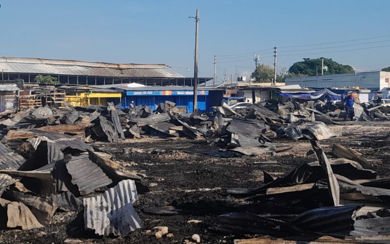 Vendors at Ray Ray market in Kingston affected by early morning blaze