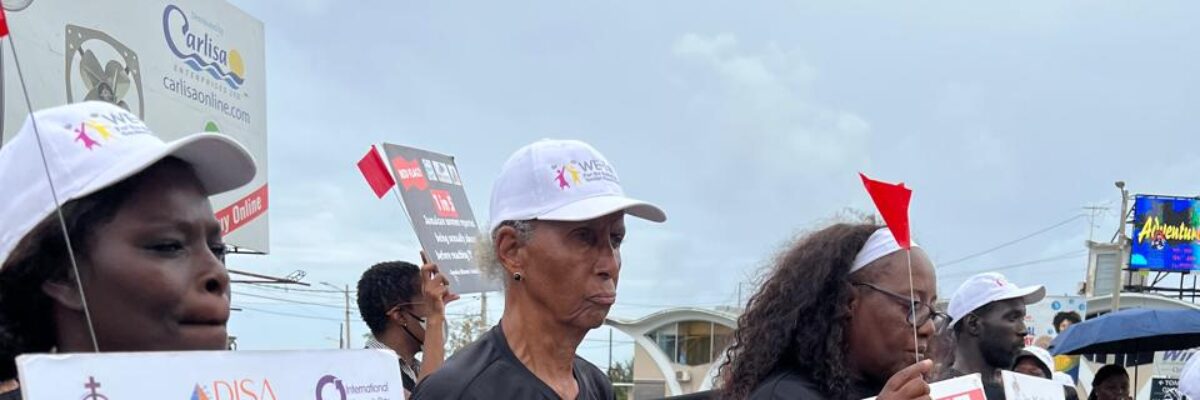 WMW and community and youth empowerment organizations stage protest against gender-based violence