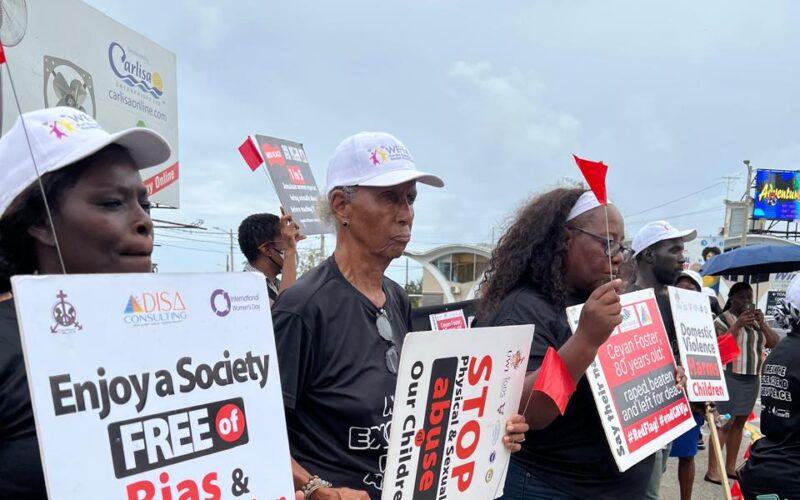 WMW and community and youth empowerment organizations stage protest against gender-based violence