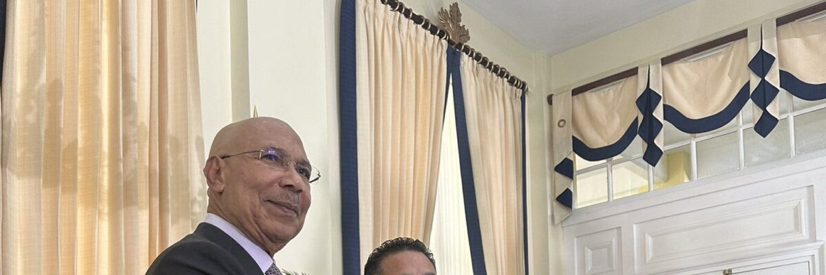 Matthew Samuda sworn in as Minister without Portfolio in the MEGJC