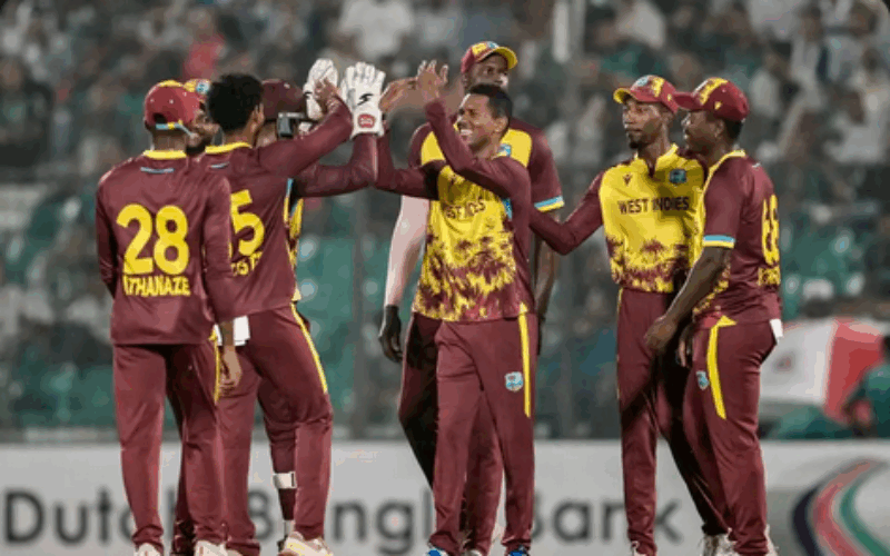 West Indies take 1–0 lead after hard-fought win over Bangladesh in T20 series opener