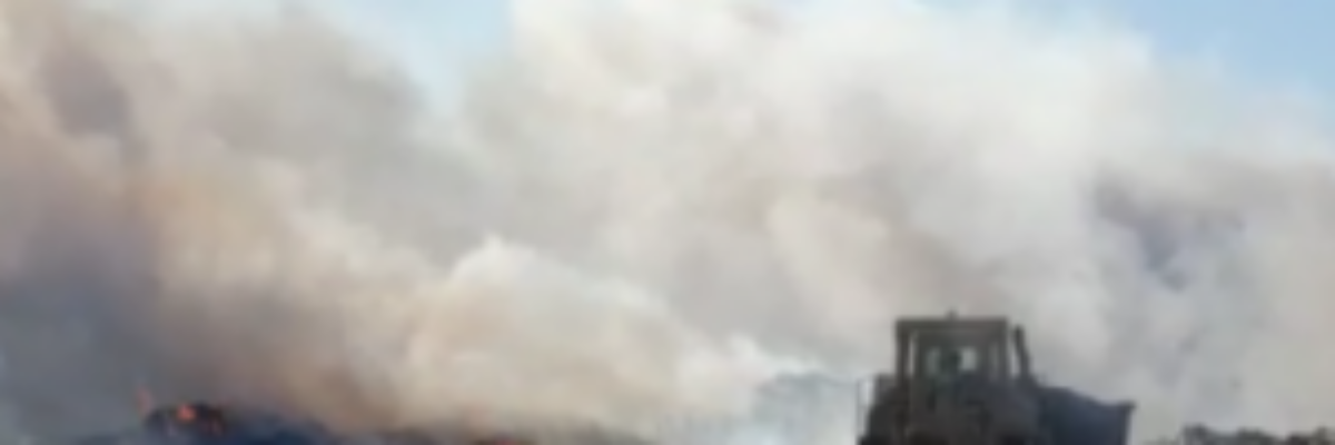 NSWMA monitoring Retirement Disposal Site in St. James following fire yesterday