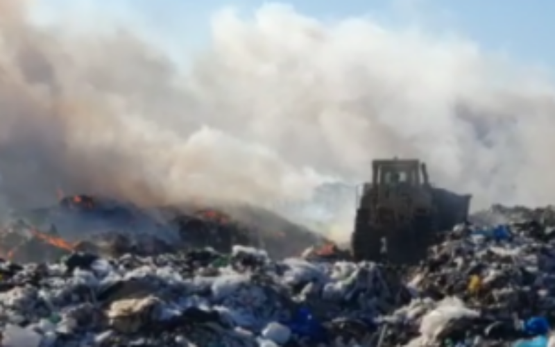 NSWMA monitoring Retirement Disposal Site in St. James following fire yesterday