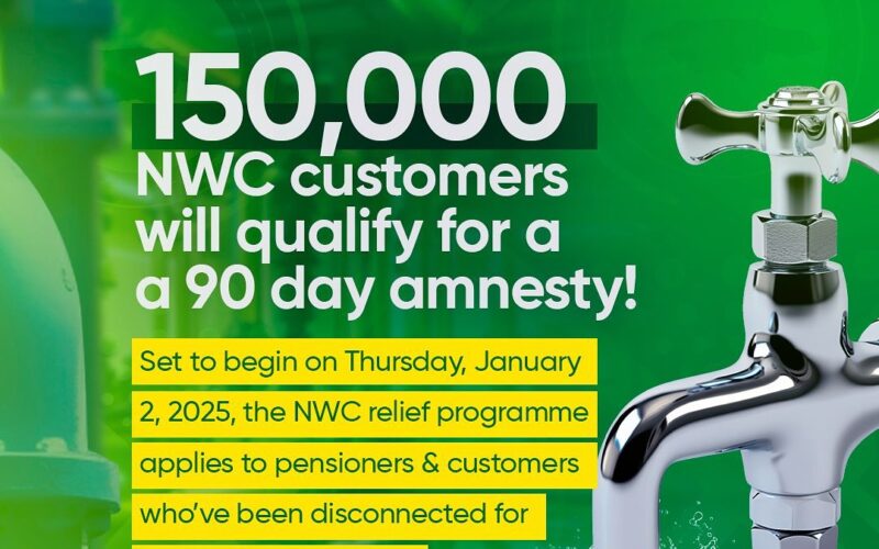 Water minister appeals to NWC customers eligible for amnesty to make appointments