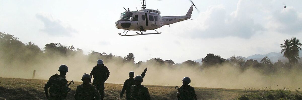 Members of the security forces deployed to Haiti to support Gang Suppression Force