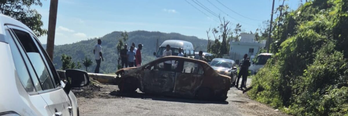 Residents protest bad road conditions in South St. James