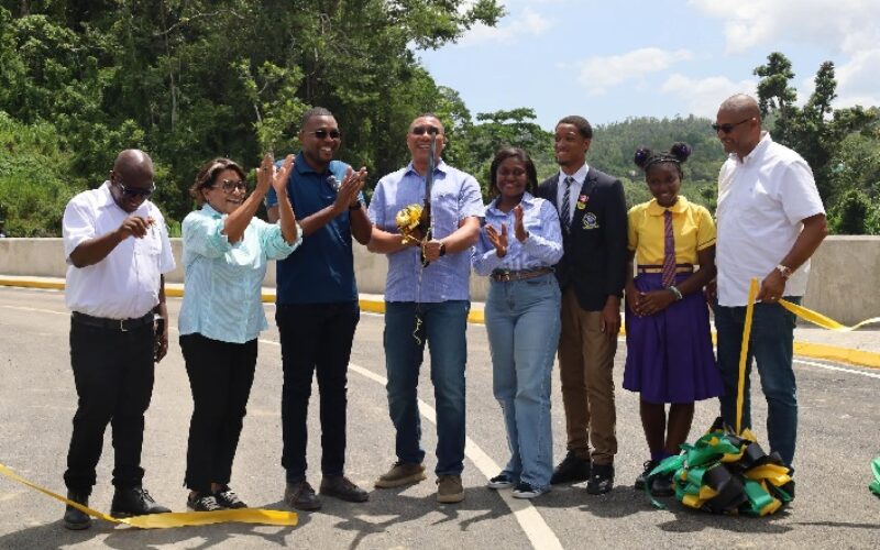 P M Holness: new Troy bridge represents restoration of connection & dignity