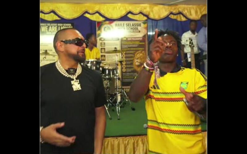 Sean Paul and IShowSpeed donate musical instruments to Haile Selassie High School