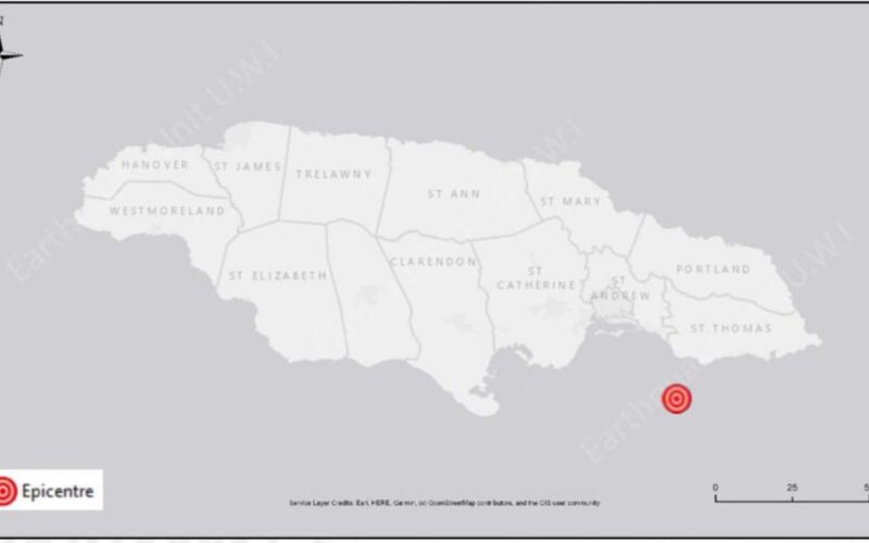 4.4 magnitude earthquake felt in Eastern Jamaica this morning