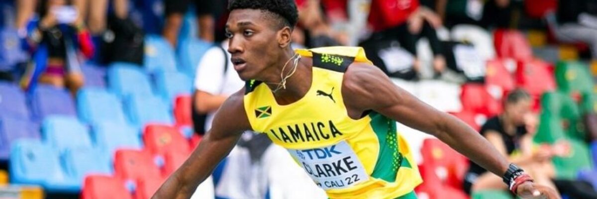 Roshawn Clarke and Ackera Nugent – the first two Jamaicans to sign with Grand Slam Track League