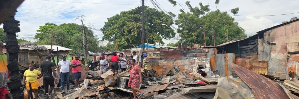 Dr. Brown Burke mobilises support for fire victims