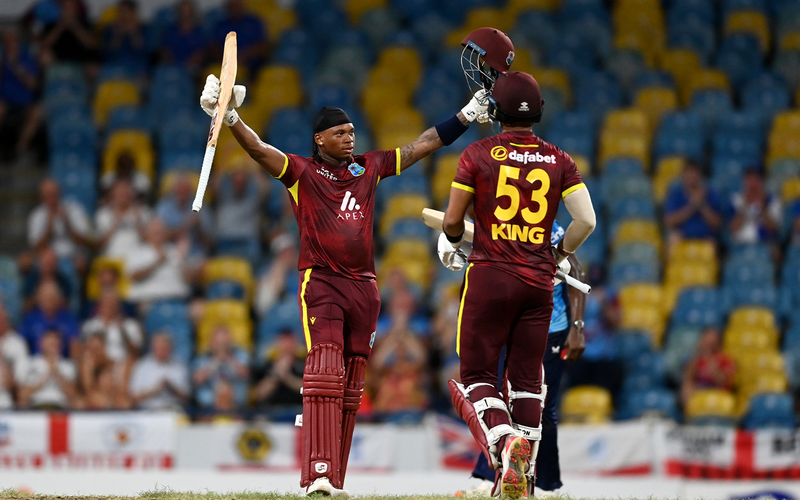 West Indies beat Bangladesh by 5 wickets to take a one-nil lead in 3 match ODI series