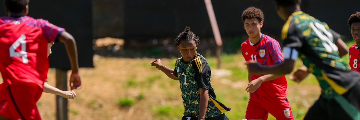 Under 17 Reggae Boys are  now  90  minutes  away  from  qualifying  for  the FIFA  Under  17  World  Cup 