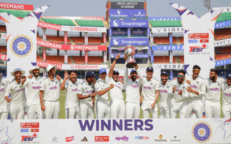 India Complete 2–0 Series Sweep as West Indies Fall by Seven Wickets in Delhi