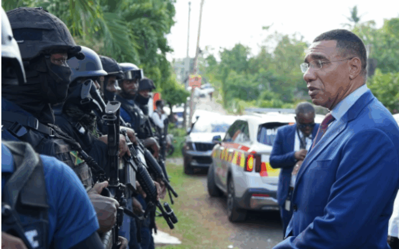 PM Holness vows ongoing security in Commodore to prevent retaliation after mass shooting