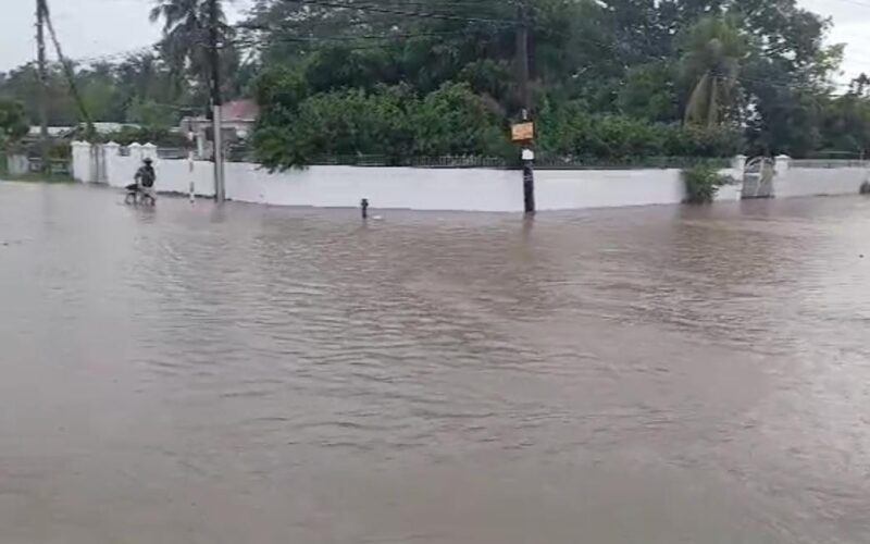 St. Catherine residents affected by yesterday’s flood now undertaking clean-up activities