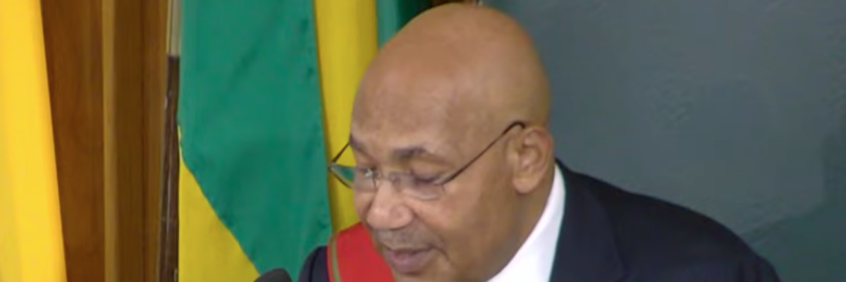 GG Sir Patrick Allen delivering Throne Speech