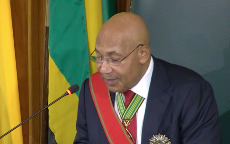 GG Sir Patrick Allen delivering Throne Speech