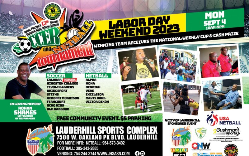 Jamaica High School Alumni Soccer and Netball Tournament in Florida is back