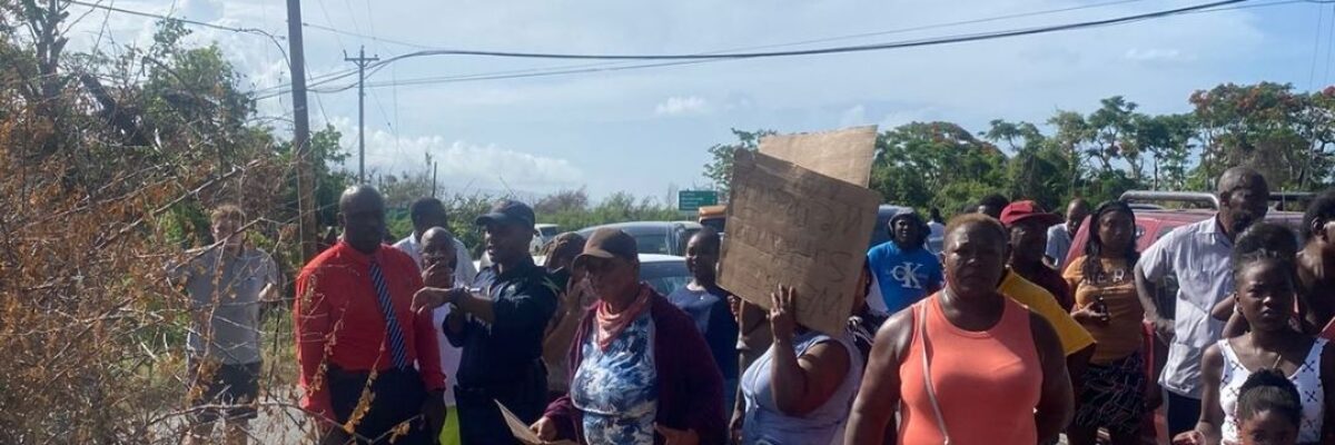 Several St. Elizabeth residents block roads in protest over delayed power restoration