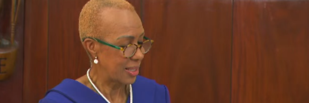 Finance Minister Fayval Williams tables 1.3 trillion dollar budget in Parliament