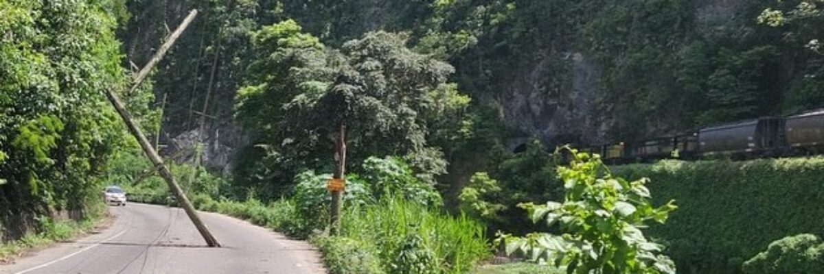 Police: Bog Walk Gorge roadway remains impacted by fallen utility poles and wires following train derailing incident  