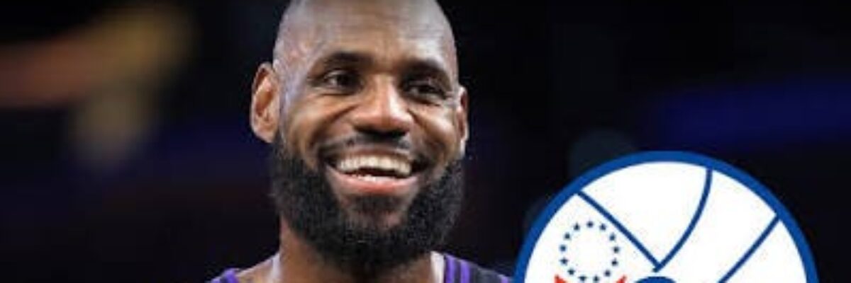 Lebron James joins the Philadelphia 76ers on a two-year US$8 million contract