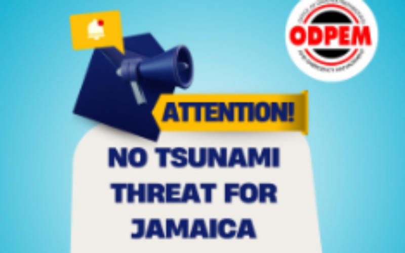 ODPEM confirms no tsunami warning issued for Jamaica following regional threat