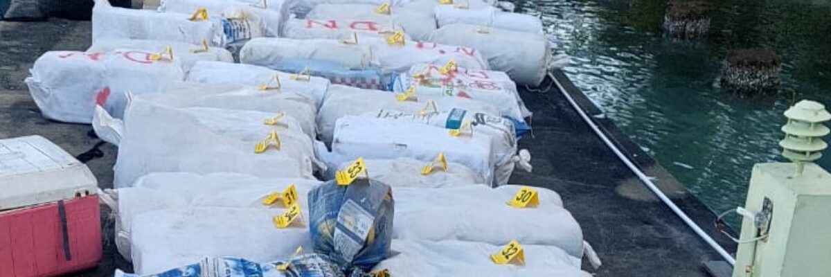 2 men arrested after JDF Coast Guards seized 2629 pounds of ganja near St. Thomas