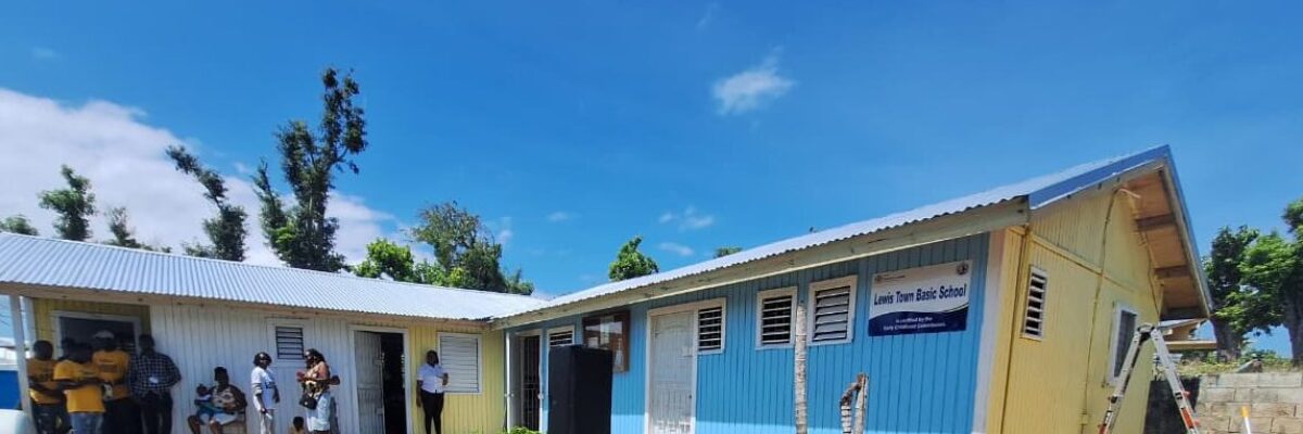 Volunteers converge at Lewis Town Early Childhood Institution in St. Elizabeth to refurbish the school for Labour Day