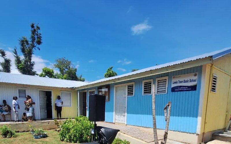 Volunteers converge at Lewis Town Early Childhood Institution in St. Elizabeth to refurbish the school for Labour Day