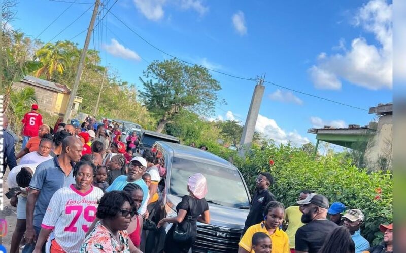 Over 1000 care packages distributed to residents of St. Ann through IRIE FM’s One One Cocoa Relief Drive yesterday