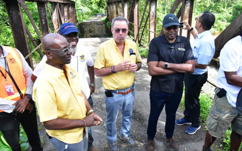 Efforts being made by government to erect a temporary foot bridge in Craig Mill Portland