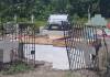 Unoccupied graves at entrance to Port Maria cemetery demolished